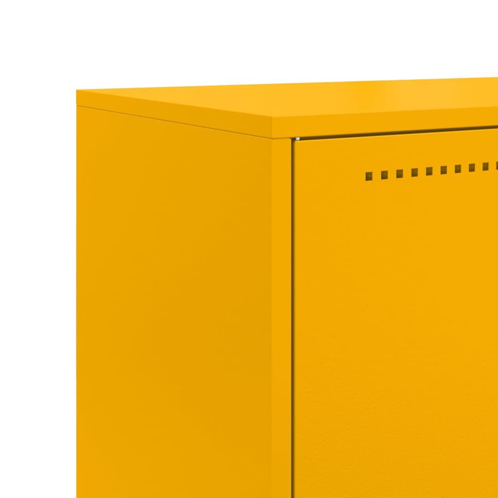 vidaXL Ντουλάπι Μουσταρδί 68,5x38,5x123,5 εκ. από Ατσάλι