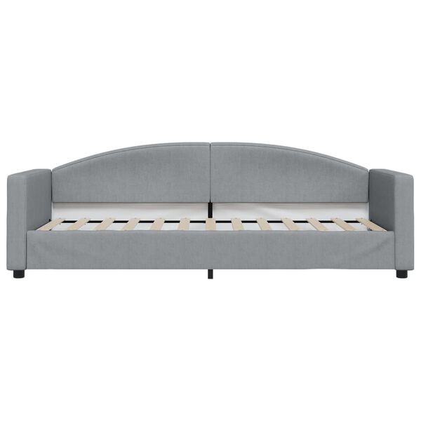 vidaXL Καναπές Κρεβάτι Συρόμενος Ανοιχτό Γκρι 80 x 200 εκ. Υφασμάτινος