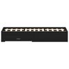 vidaXL Κρεβάτι με Συρτάρια Μαύρη δρυς 135 x 190 cm Επεξεργασμένο ξύλο
