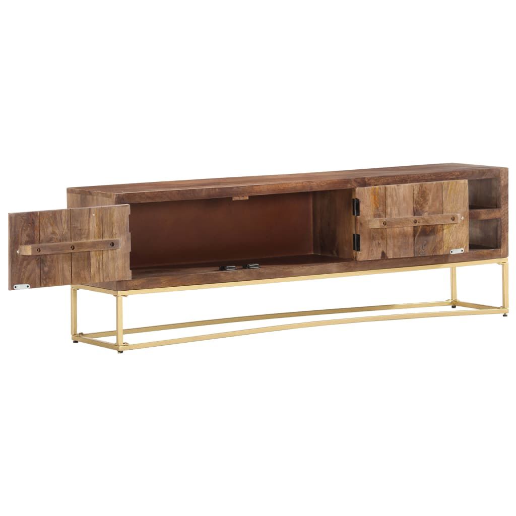 vidaXL Έπιπλο Τηλεόρασης 138 x 30 x 46 εκ. από Μασίφ Ξύλο Μάνγκο