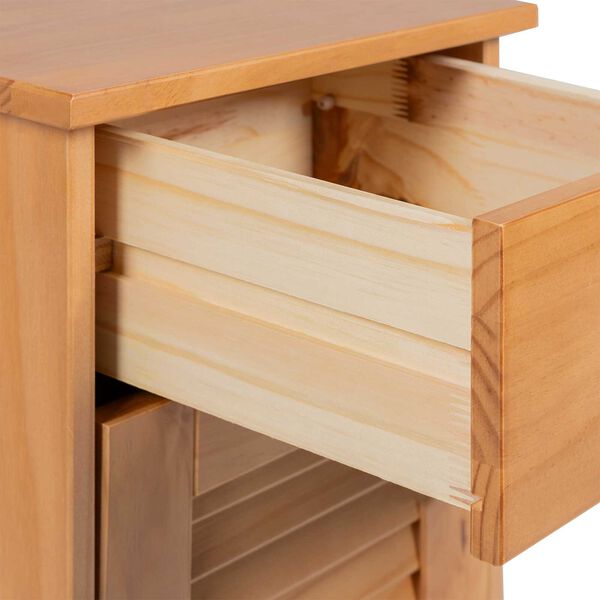 vidaXL Ντουλάπα Μπάνιου με συρτάρι VIGO καφέ μελί 37.5 x 34 x 80 εκ