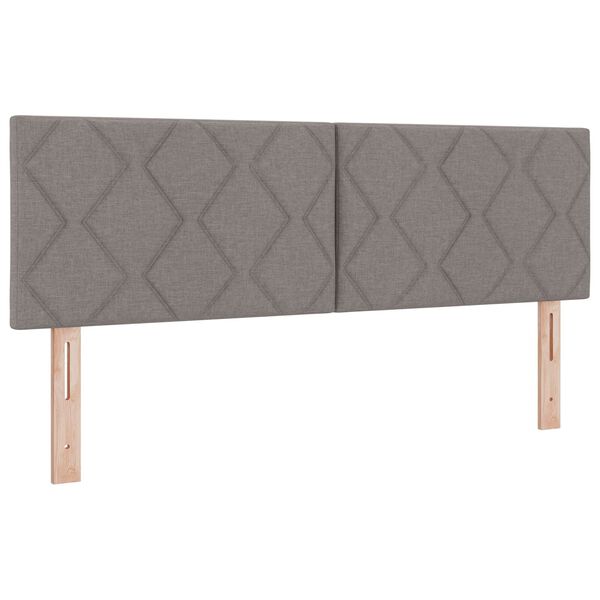 vidaXL Υφασμάτινο Κεφαλάρι με κεφαλάρι Taupe 144 cm ύφασμα