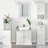 vidaXL Σετ Επίπλων Μπάνιου VIGO 5 pcs Λευκό αντικέ 37 x 34 x 110 εκ