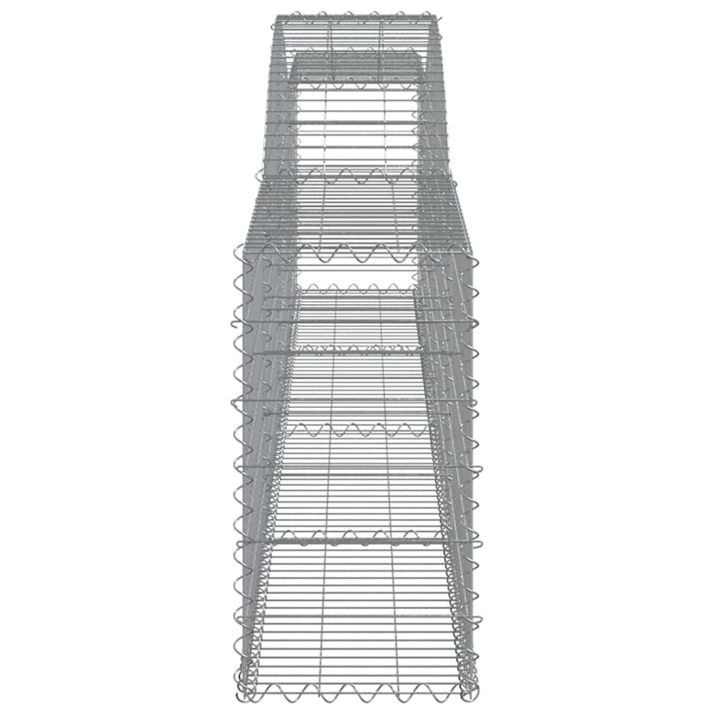 vidaXL Συρματοκιβώτιο Τοξωτό 400x30x60/80εκ. από Γαλβανισμένο Χάλυβα