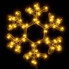 vidaXL Χριστουγενν. Φιγούρα Χιονονιφάδα 48 LED Θερμό Λευκό 27 x 27 εκ.