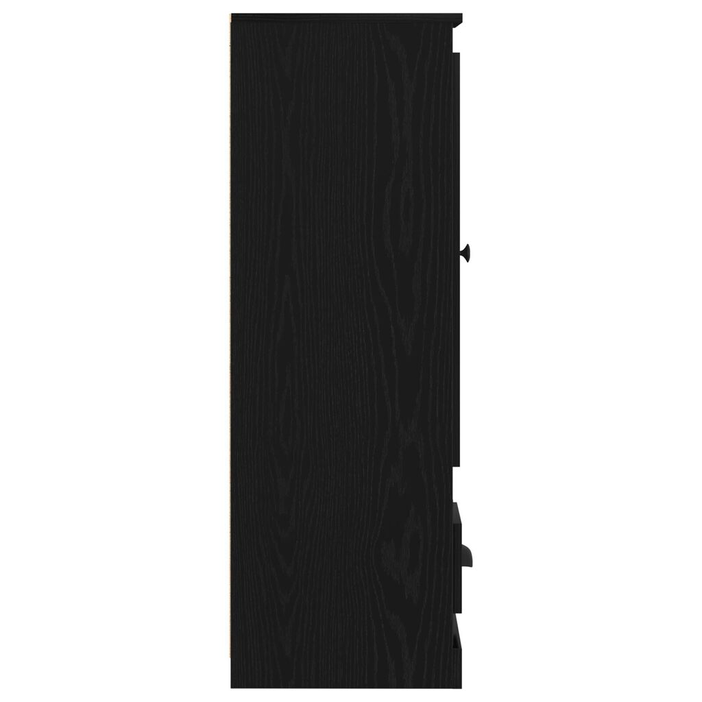 vidaXL Υψηλό ντουλάπι Μαύρη Δρυς 36x35,5x103,5 εκ Επεξεργασμένο Ξύλο