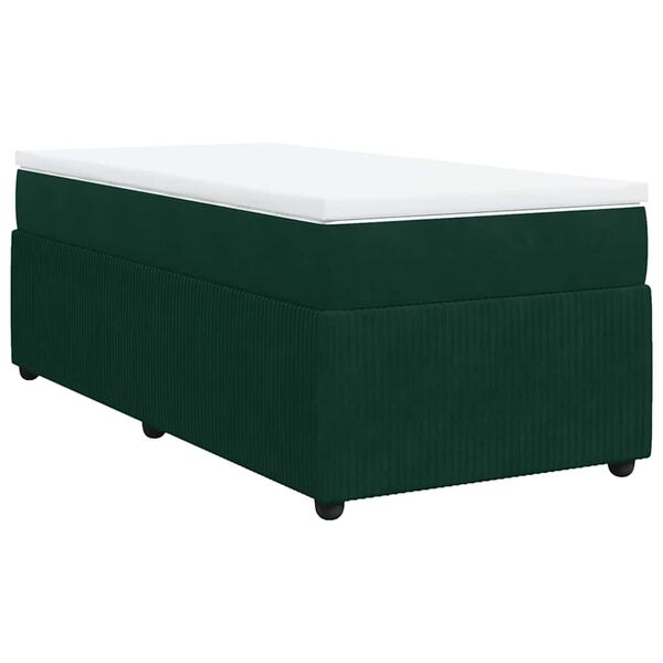 vidaXL &Kappa;&rho;&epsilon;&beta;ά&tau;&iota; Boxspring &mu;&epsilon; &Sigma;&tau;&rho;ώ&mu;&alpha; &Sigma;&kappa;&omicron;ύ&rho;&omicron; &Pi;&rho;ά&sigma;&iota;&nu;&omicron; 90x190 &epsilon;&kappa;. &Beta;&epsilon;&lambda;&omicron;ύ&delta;&iota;&nu;&omicron;