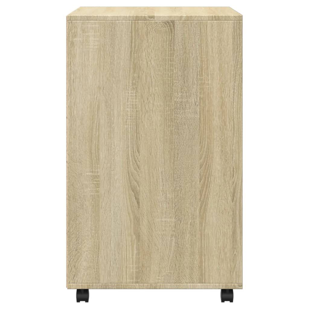 vidaXL Ντουλάπι Τροχήλατο Sonoma Δρυς 60x48x81 εκ. από Επεξ. Ξύλο