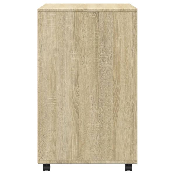 vidaXL Ντουλάπι Τροχήλατο Sonoma Δρυς 60x48x81 εκ. από Επεξ. Ξύλο