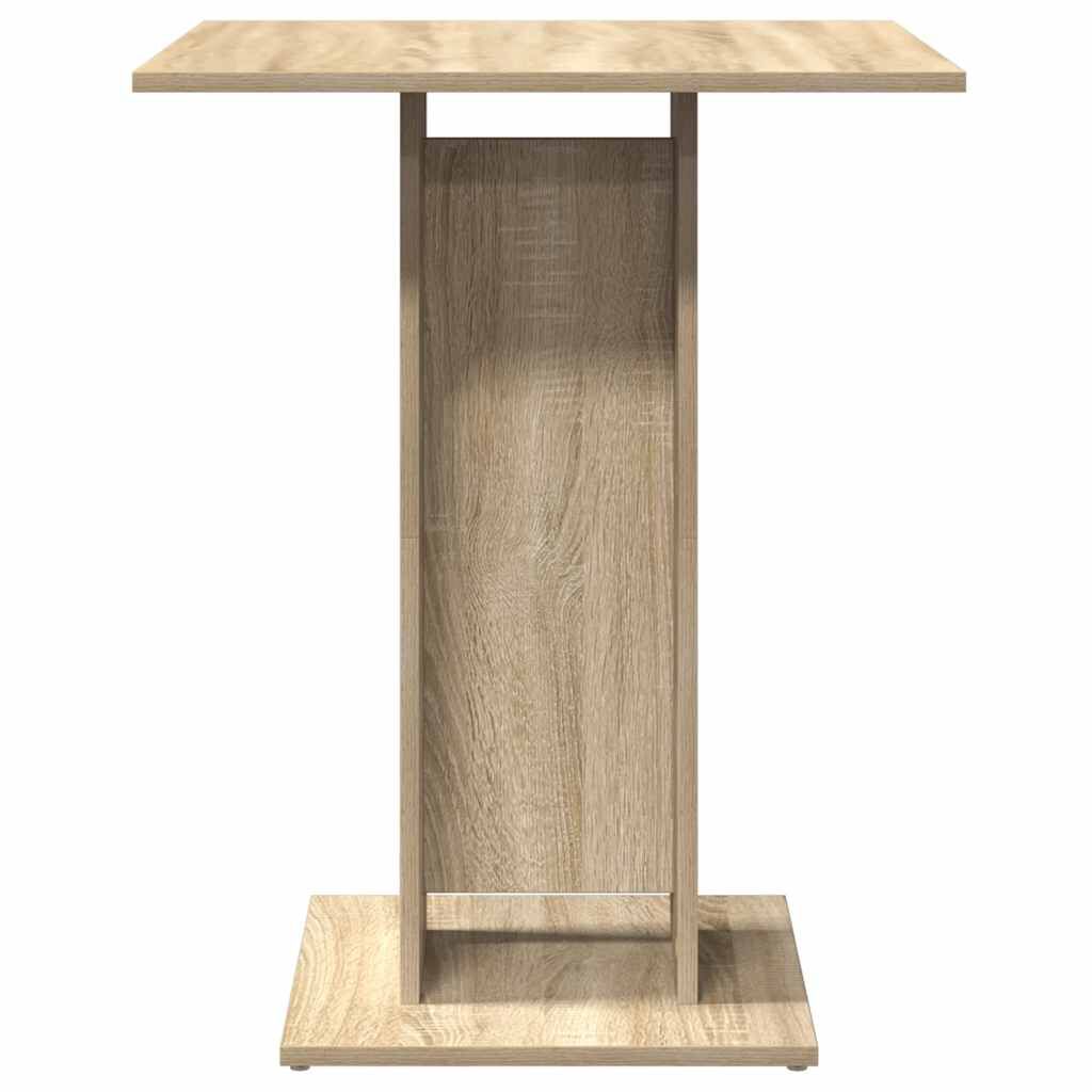 vidaXL Τραπέζι Bistro Χρώμα Sonoma Δρυς 60 x 60 x 75 εκ. Επεξ. Ξύλο