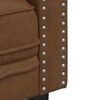 vidaXL Καναπές Chesterfield 2-θέσιος Καφέ δέρμα από Συνθετικό Δέρμα