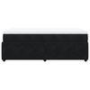 vidaXL Κρεβάτι Boxspring με Στρώμα Μαύρο 90x200 εκ. Βελούδινο