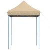 vidaXL Τέντα Εκδηλώσεων Πτυσσόμενη Pop-Up Μπεζ 200x200x306 εκ.