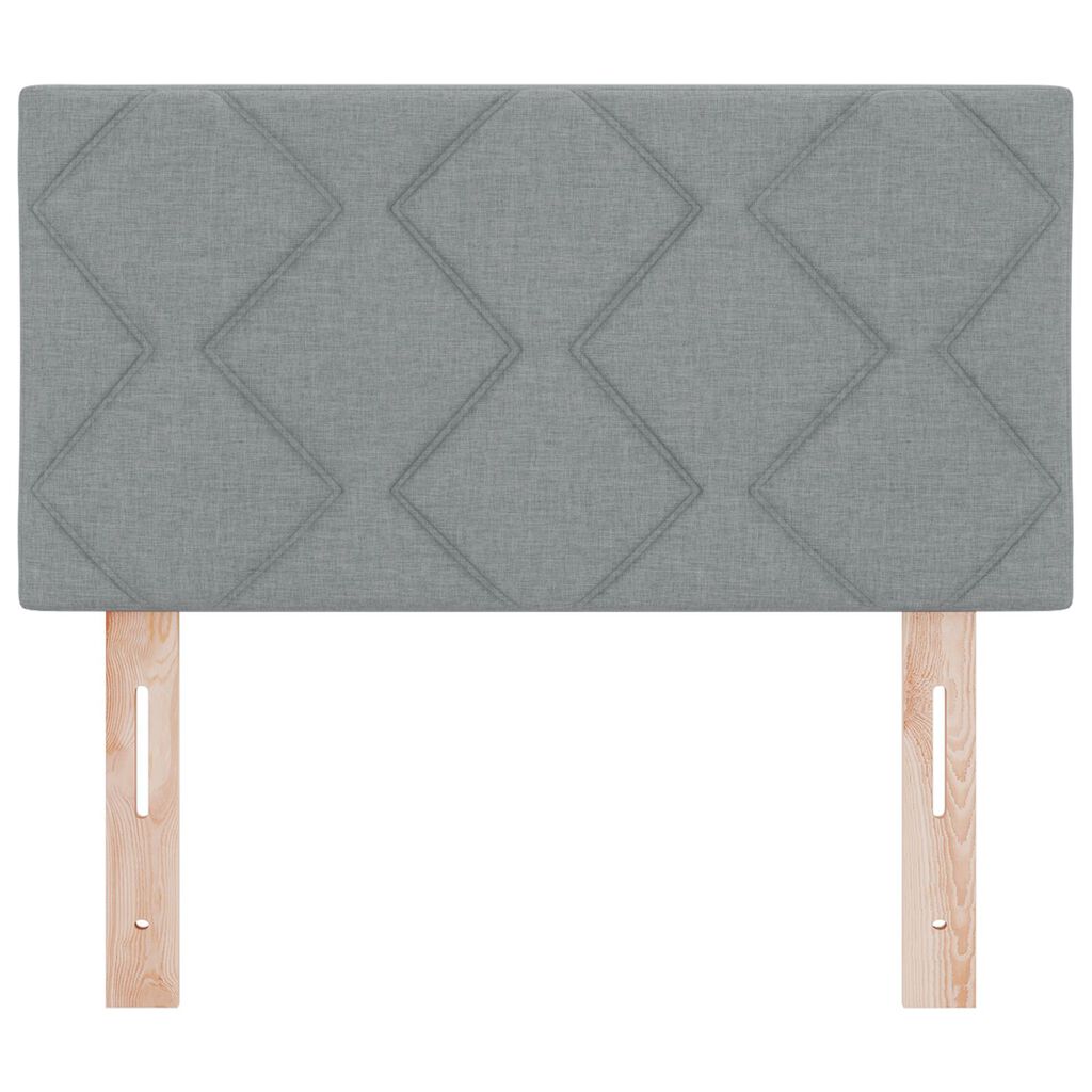 vidaXL Υφασμάτινο Κεφαλάρι Geometric Ανοιχτό γκρι 80 cm ύφασμα
