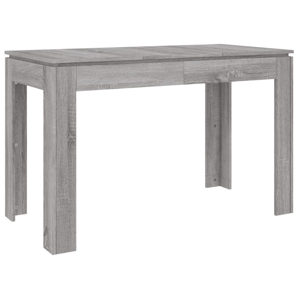 vidaXL Τραπεζαρία Γκρι Sonoma 120 x 60 x 76 εκ. από Επεξεργασμένο Ξύλο