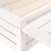 vidaXL Ζαρντινιέρα Κήπου με Πτυσσόμενο Τραπέζι Λευκή Μασίφ Ξύλο Πεύκου