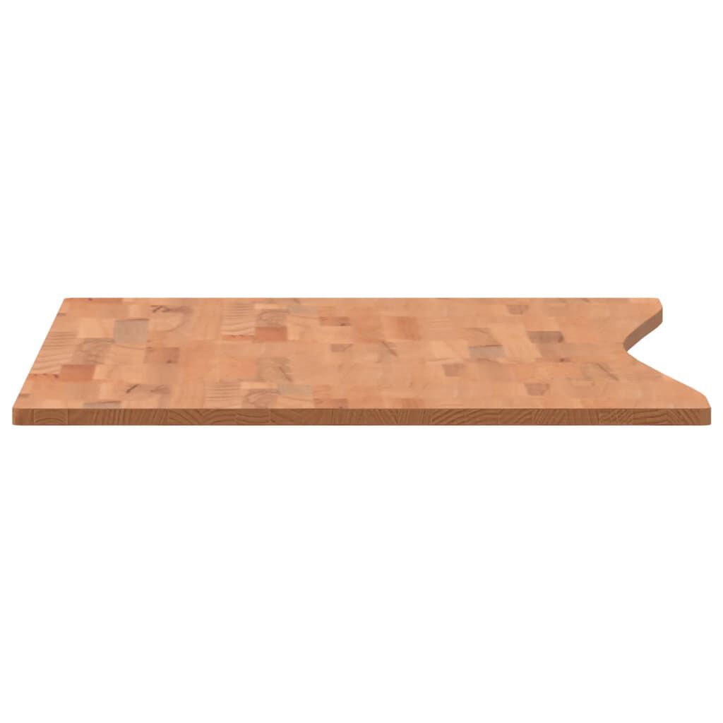 VidaXL Επιφάνεια Εργασίας 110x(55-60)x1,5 εκ. από Μασίφ Ξύλο Οξιάς