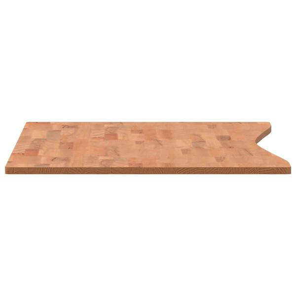 VidaXL Επιφάνεια Εργασίας 110x(55-60)x1,5 εκ. από Μασίφ Ξύλο Οξιάς