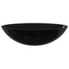 vidaXL Νιπτήρας Μαύρος 50x37x14 εκ. Γυάλινος