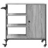 vidaXL Τρόλεϊ Κουζίνας Sonoma Γκρι 87,5x38,5x84,5 εκ. Επεξ. Ξύλο