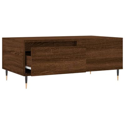 vidaXL Τραπεζάκι Σαλονιού Καφέ Δρυς 90x50x36,5 εκ. Επεξεργασμ. Ξύλο