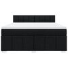 vidaXL &Kappa;&rho;&epsilon;&beta;ά&tau;&iota; Boxspring &mu;&epsilon; &Sigma;&tau;&rho;ώ&mu;&alpha; &Mu;&alpha;ύ&rho;&omicron; 180x200 &epsilon;&kappa;. &Upsilon;&phi;&alpha;&sigma;&mu;ά&tau;&iota;&nu;&omicron;