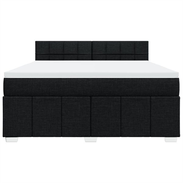 vidaXL &Kappa;&rho;&epsilon;&beta;ά&tau;&iota; Boxspring &mu;&epsilon; &Sigma;&tau;&rho;ώ&mu;&alpha; &Mu;&alpha;ύ&rho;&omicron; 180x200 &epsilon;&kappa;. &Upsilon;&phi;&alpha;&sigma;&mu;ά&tau;&iota;&nu;&omicron;