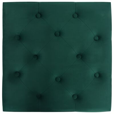 vidaXL Σκαμπό / Υποπόδιο Σκούρο Πράσινο 60 x 60 x 36 εκ. Βελούδινο