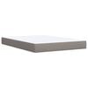vidaXL &Kappa;&rho;&epsilon;&beta;ά&tau;&iota; Boxspring &mu;&epsilon; &Sigma;&tau;&rho;ώ&mu;&alpha; Taupe 140x190 &epsilon;&kappa;. &Upsilon;&phi;&alpha;&sigma;&mu;ά&tau;&iota;&nu;&omicron;