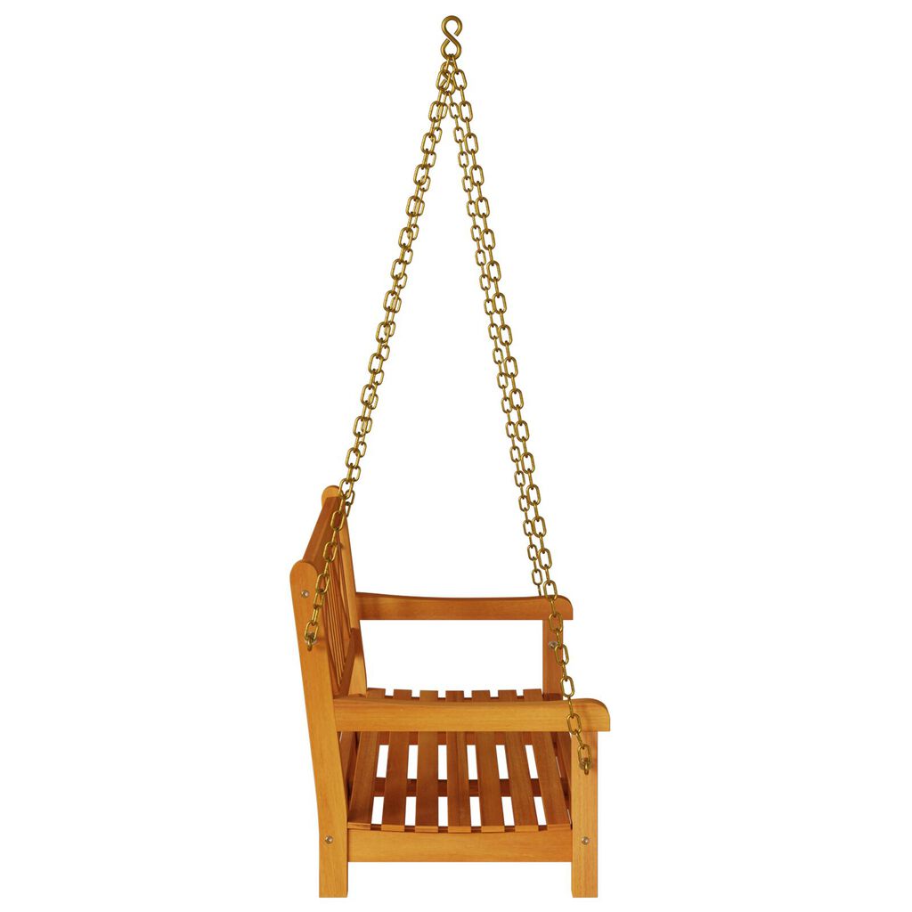 vidaXL 2Θέσιος Πάγκος Swing Κήπου 110x56x58 εκ Μασίφ Ξύλο Ακακίας