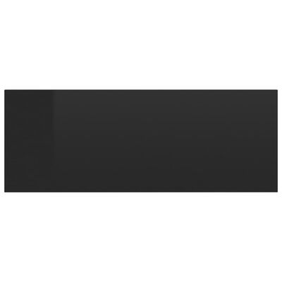 vidaXL Κομοδίνο Κρεμαστό Γυαλιστερό Μαύρο 40x30x15 εκ. από Μοριοσανίδα
