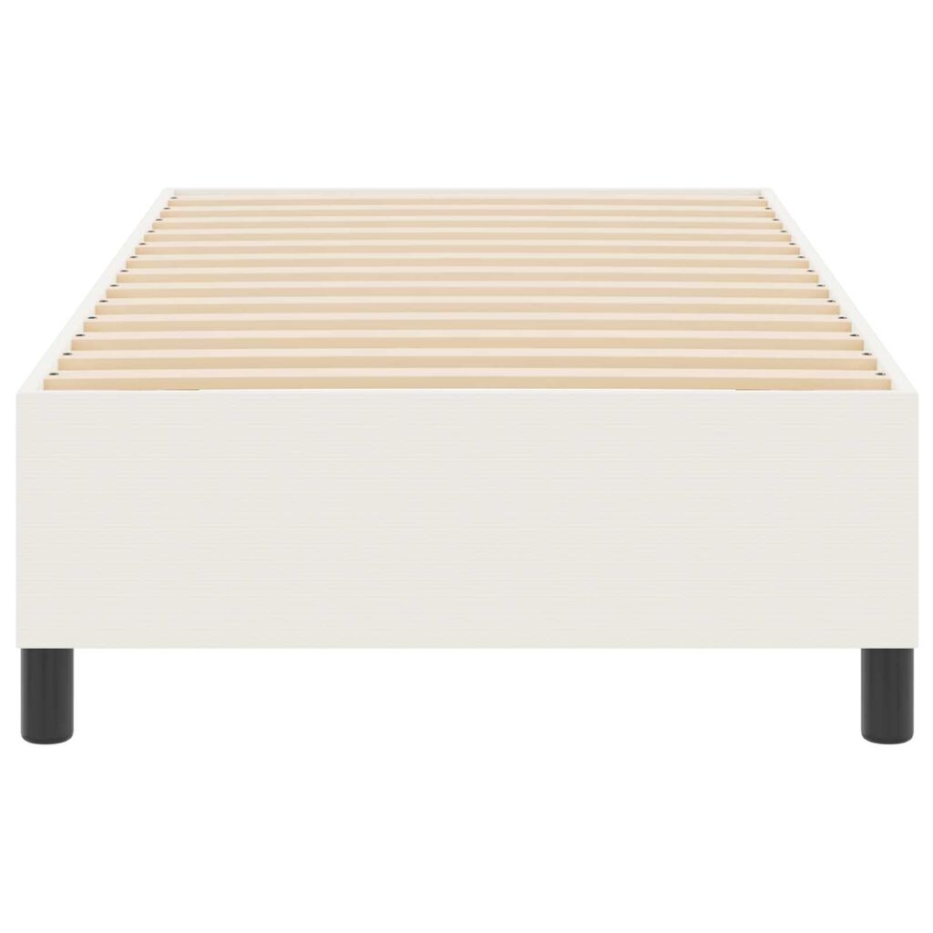vidaXL Κρεβάτι με ελατήρια Κρεμ 90 x 190 cm Βελούδο