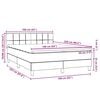 vidaXL Box Spring &Kappa;&rho;&epsilon;&beta;ά&tau;&iota; &mu;&epsilon; &sigma;&tau;&rho;ώ&mu;&alpha; &Mu;&alpha;ύ&rho;&omicron; 160x220 cm &Beta;&epsilon;&lambda;&omicron;ύ&delta;&iota;&nu;&omicron;