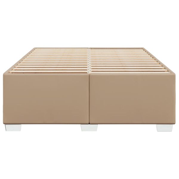 vidaXL Πλαίσιο Κρεβατιού Καπουτσίνο 160x200 εκ. από Συνθετικό Δέρμα