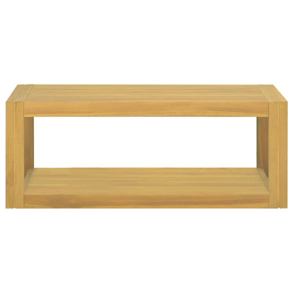 vidaXL Έπιπλο Μπάνιου Επιτοίχιο 90x45x35 εκ. από Μασίφ Ξύλο Teak