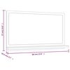 vidaXL Καθρέφτης Μπάνιου Γκρι Sonoma 60x10,5x37 εκ. Επεξεργασμένο Ξύλο