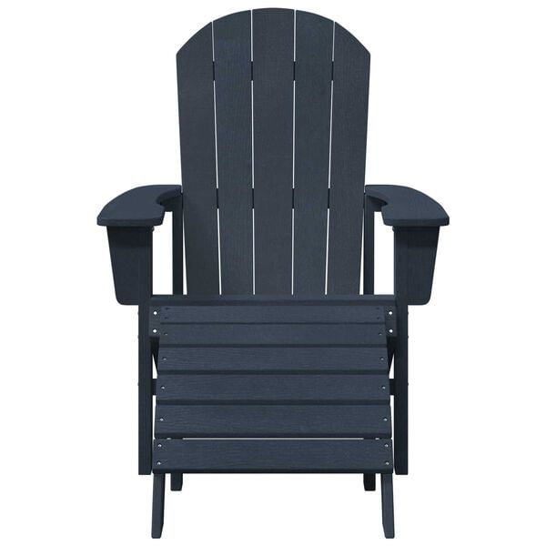 Καρέκλες Adirondack vidaXL 2 τμχ Ναυτικό μπλε HDPE