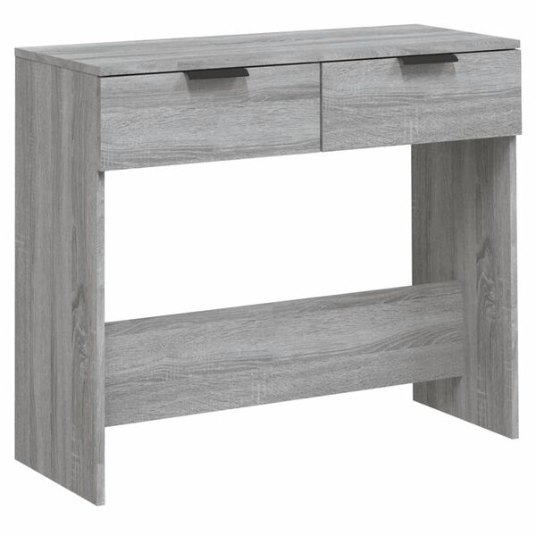 vidaXL Τραπέζι Κονσόλα Γκρι Sonoma 90x36x75 εκ. Επεξεργασμένο Ξύλο