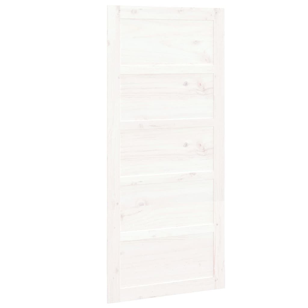 vidaXL Πόρτα Αχυρώνα Λευκή 90x1,8x204,5 εκ. από Μασίφ Ξύλο Πεύκου