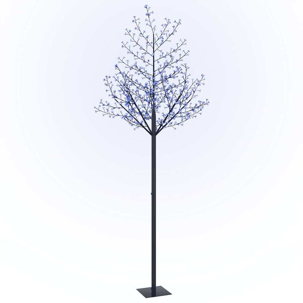 vidaXL Χριστουγεννιάτικο Δέντρο Κερασιά 600 LED Μπλε Φως 300 εκ.