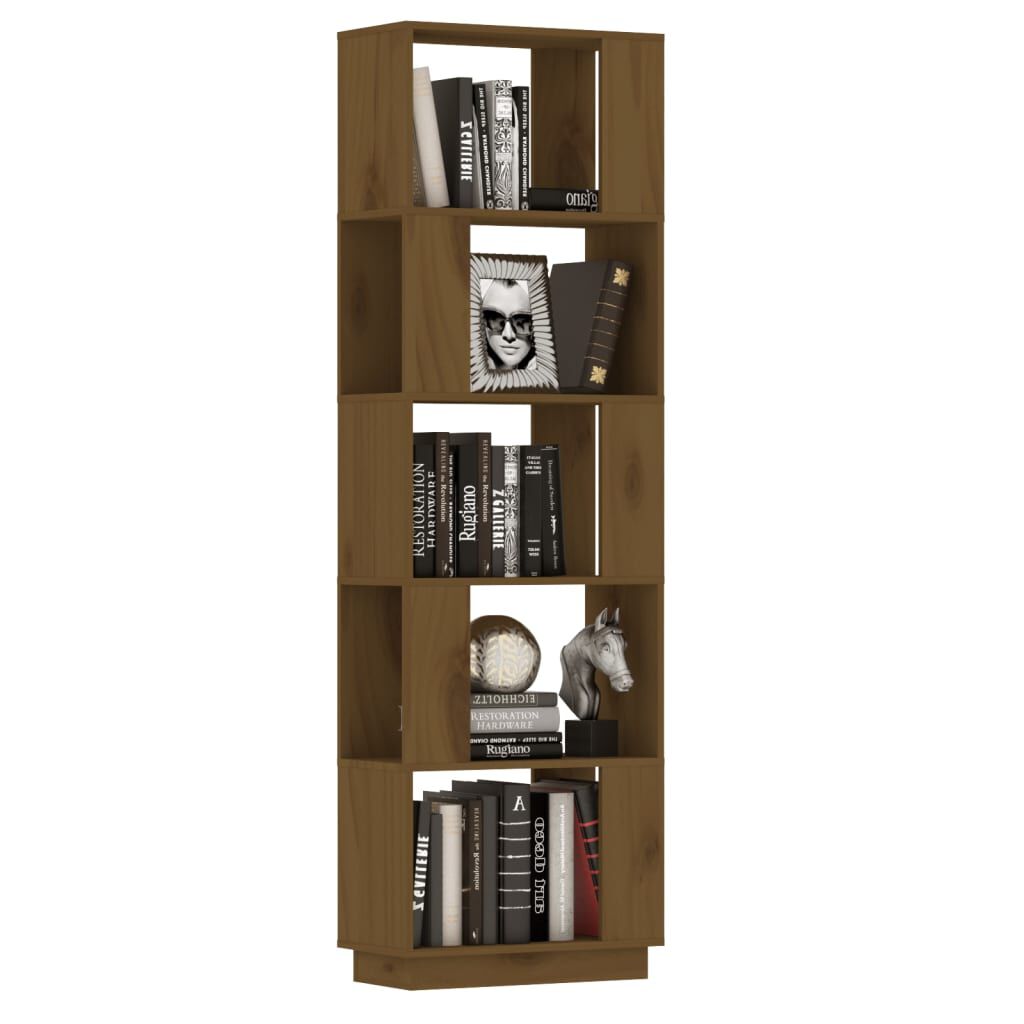 vidaXL Βιβλιοθήκη/Διαχωριστικό Χώρου Μελί 51x25x163,5 εκ. Μασίφ Ξύλο