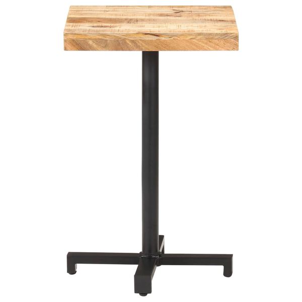 vidaXL Τραπέζι Bistro Τετράγωνο 50x50x75 εκ. Ακατέργαστο Ξύλο Μάνγκο