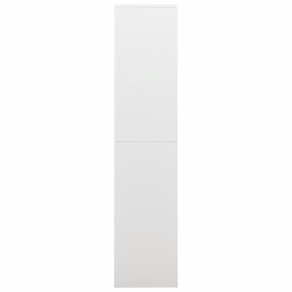 vidaXL Φοριαμός Λευκός 90 x 40 x 180 εκ. Ατσάλινος