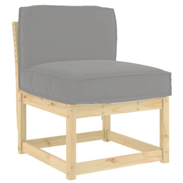 vidaXL Μαξιλάρι παλέτας για πλάτη Γκρι 60 x 40 x 12 cm Ύφασμα Oxford