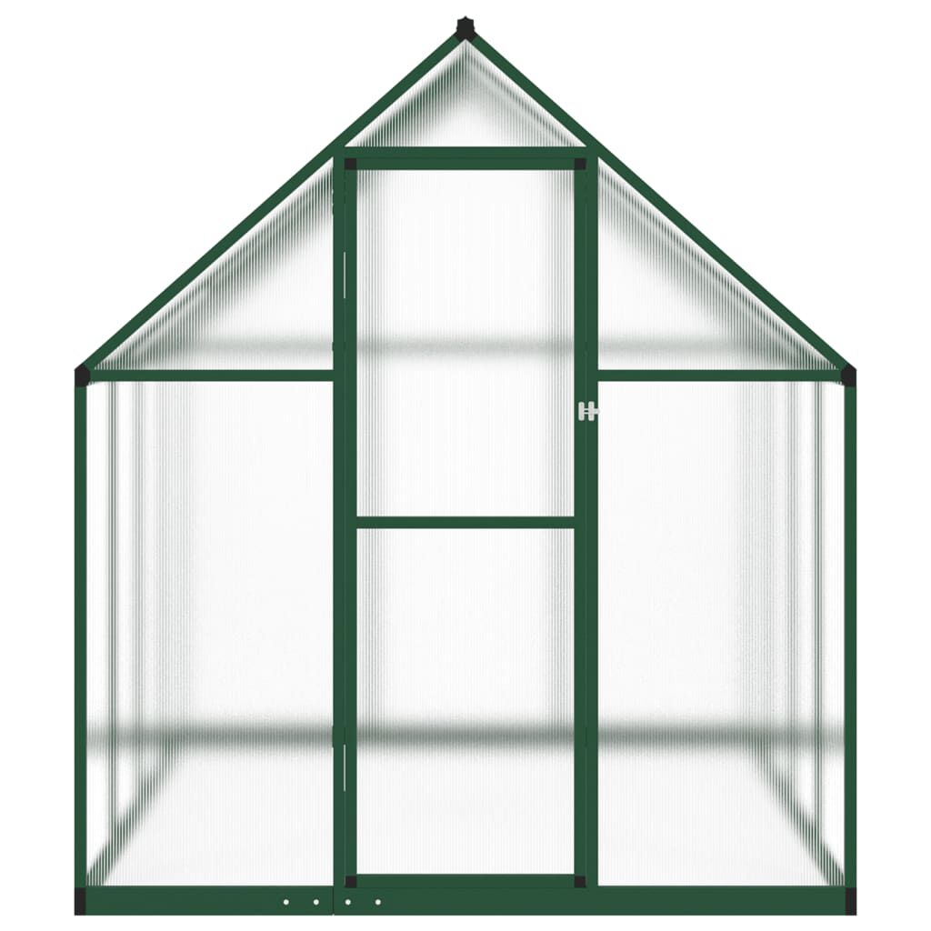 vidaXL Θερμοκήπιο με Πλαίσιο Βάσης Πράσινο 224x169x195 εκ. Αλουμινίου