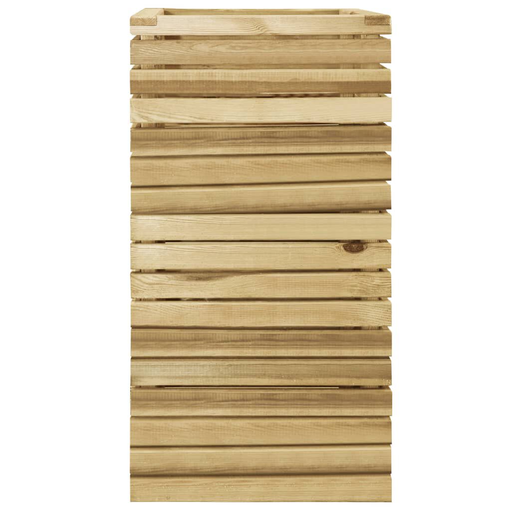 vidaXL Ζαρντινιέρα Υπερυψωμένη 50x50x100 εκ. Εμποτισμένο Ξύλο Πεύκου