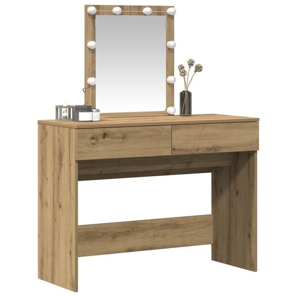 vidaXL Μπουφανάκι artisan δρυς 100 x 40 x 130 εκ Επεξεργασμένο ξύλο