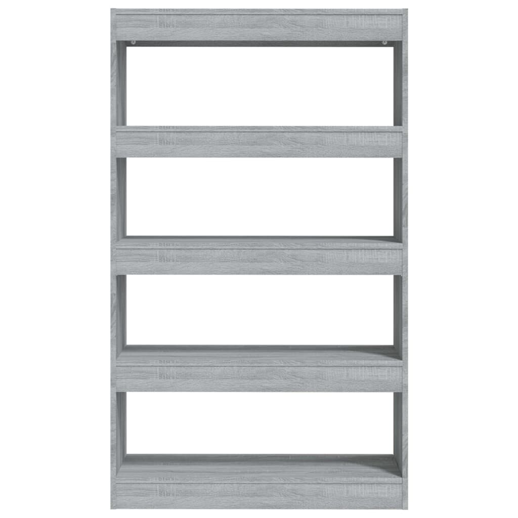 vidaXL Βιβλιοθήκη/Διαχωρ. Χώρου Γκρι Sonoma 80x30x135 εκ Επεξεργ. Ξύλο