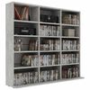 vidaXL Έπιπλο για CD Γκρι του Σκυροδέματος 100x23x89,5 εκ. Επεξ. Ξύλο