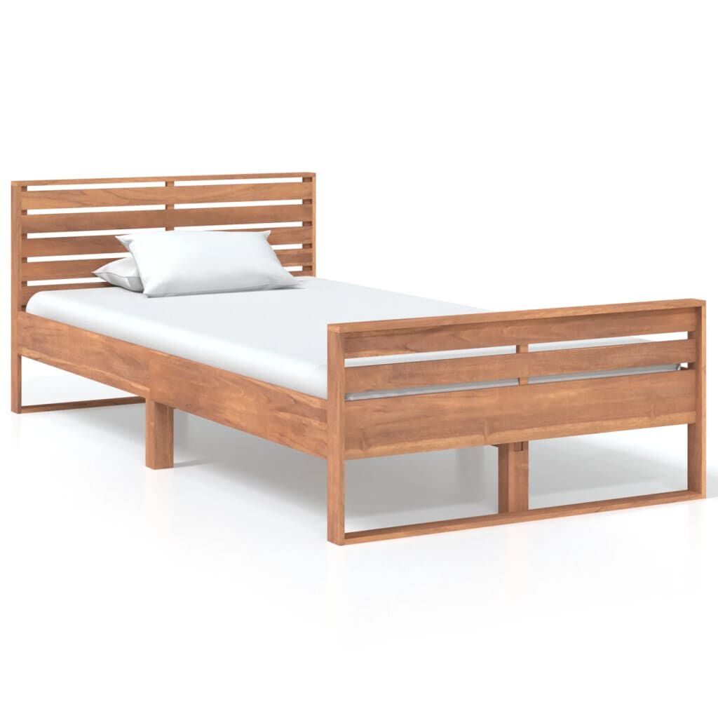 vidaXL Πλαίσιο Κρεβατιού 100 x 200 εκ. από Μασίφ Ξύλο Teak